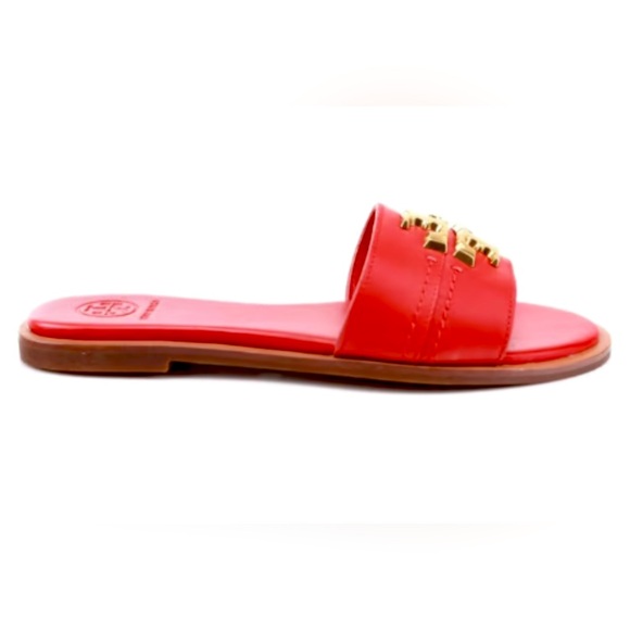 Tory Burch Everly Slide - Calf Leather - Brilliant Red - Picture 6 of 6